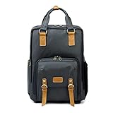 ZXFDXDP Professional Retro Fashion Casual Waterproof Canvas Camera Tripod Bag Photography Tripod DSLR Backpack (Color : Blue, Size : 1)