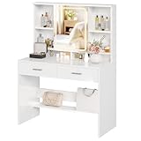 Raccolta Flessibile con Specchio：Specchio apribile con ganci per gioielli. Ripiani su entrambi i lati (3 livelli di altezza) si adattano flessibilmente alle dimensioni dei prodotti – raccolta e presentazione in uno.