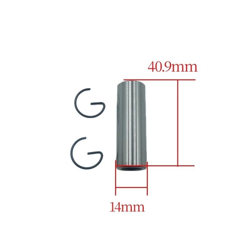 Piston 52mm résout perte compression Suzuki AN125 kit axe 14mm avec anneaux - 3