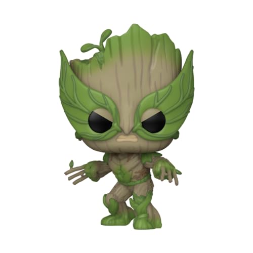 Funko Pop! Marvel: Wag - Wolverine - We are Groot - Figurine en Vinyle à Collectionner - Idée de Cadeau - Produits Officiels - Jouets pour Les Enfants et Adultes - TV Fans