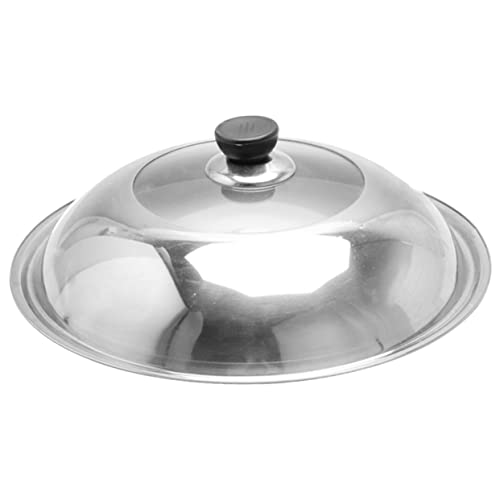 HOLIDYOYO Cubierta De Olla Visualizada Cubrir Caliente Fritura Sartenes Con Cubierta De Sartén Frey Tapa Wok Impermeable a La Grasa Tapa De Cocina Universal Acero Inoxidable