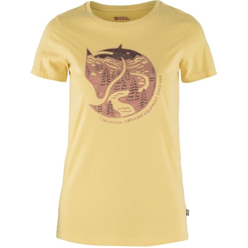 Fjällräven Damen Arctic Fox T-Shirt, Mais Yellow, M