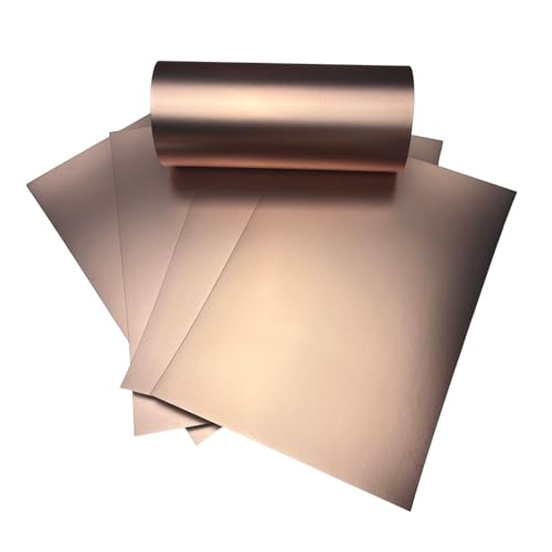 ASENME Cartulina de Diseño A4 – Papel Mate Metálico para Invitaciones y Packaging. Cartulinas metalizadas mate (Oro Rosa, A4/15 Unidades)