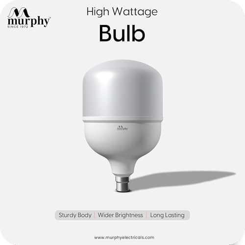 Image of Murphy 70W LED Bulb - Cool Daylight | High Wattage Energy-Saving Bulb | B22 Base | Long Life | 6500K Bright White | 2-Year Warranty (Pack of 4)