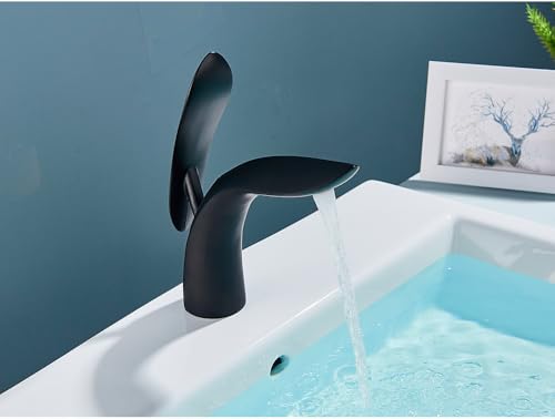Robinet de lavabo blanc avec tuyaux inclus mitigeur laiton eau chaude froide - 6