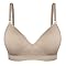 TRIFIL Trifil Sutiã Com Bojo Sem Costura Alta Sustentação Reforçado, Macadâmia, P