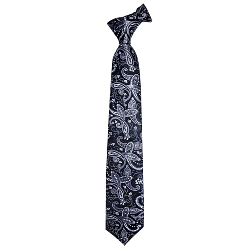 Image of YourTies Paisley Men's Necktie Woven Silk Floral Ties for Men Designer Formal Business Party Wedding