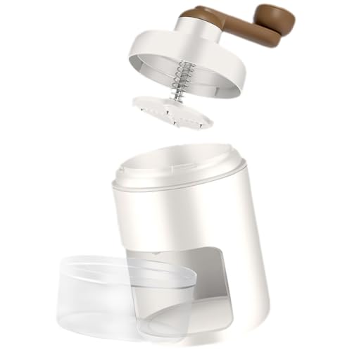 MOLUCKFU Macchina Tritaghiaccio Manuale Compatta Manovella Dispositivo Portatile per Ghiaccio Tritato per Bevande Estive a Casa Ufficio e Feste