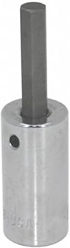 SK Tools USA 1/2" Drive, 6MM, Standard, Chrome Hex Bit Socket | 41426