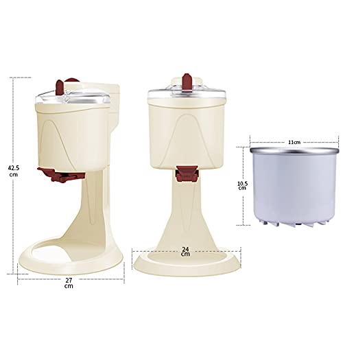 RSTJ-Sjef 1,5-Liter-Softeismaschine, Hausgemachte DIY-Tiefkühl-Dessertmaschine Für Sorbet, Soft-Serve-Sorbet Und… – Bild 8