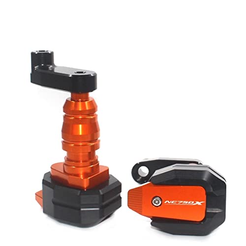 Moto accessoires NC750X slider crash pad orange pour motards