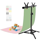 EMART 7PCS 14Patterns Photography Background Paper with Backdrop Stand，22X34in Double-Sided Small Product Food Photo Tabletop Photoshoot for Jewelry Cosmetics Makeup Props