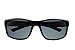 CAT 8019 Rectangular Polarized High Wrap Sunglasses for Men, 63 mm, Matte Black, UV400 Protection