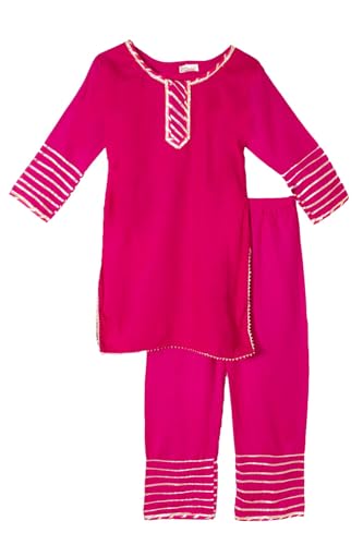 Image of Chandrakala Kids kurti pant set for Girls (KG107-P)