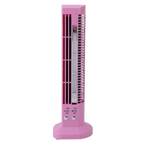 Fabater Ventilador, Mini Torre de Ventilador de Sobremesa sin Aspas para Trabajo y Ocio (PINK)