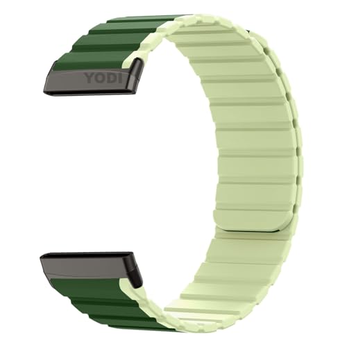 Image of YODI Watch Band Compatible with Fitbit Versa 4 / Fit bit Versa 3 / Fitbit Sense /Sense 2 Band, Soft Replacement Silicone Wristband for Women Flexible Waterproof Sport Watch Strap for Men Large