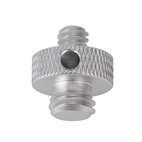 Supporto Adattatore per Vite per Fotocamera Maschio da Pollici a per Testa a Sfera con Gabbia per Treppiede A54-2 argento