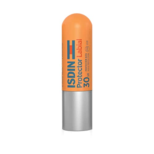 ISDIN Protector labial SPF 30, Protege, repara e hidrata los labios, 4g