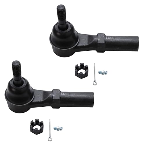 Image of Detroit Axle - 8pc Front End Kit for 2001-2004 Chevrolet Silverado 2500 GMC Sierra 2500, 2001-2010 Sierra Silverado 2500 HD 3500 HD, 2001-2006 Sierra Silverado 1500HD, 2 Lower Ball Joints 4 Tie Rods