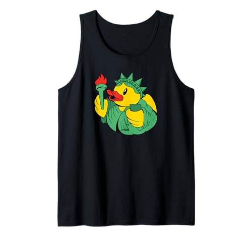Rubber Duck Statue Of Liberty - Funny Tank Top