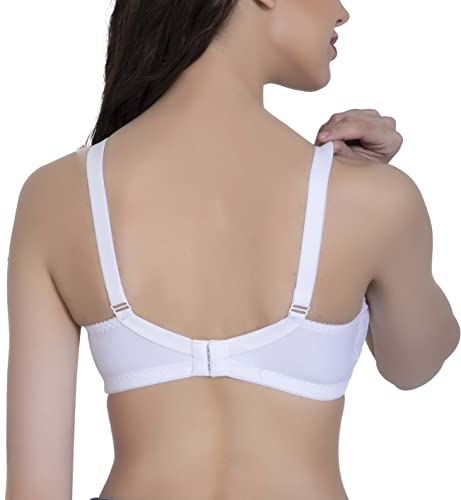 Image of Womens Seamless Padded Bra | Non Wired | Detachable Straps | Everyday Comfort | Full Coverage