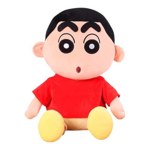 Image of Cute Shinchan Soft Toy Plush Doll - Super Soft Anime Cartoon Character Stuffed Toy for Kids & Babies, Hugging Pillow Cuddly Toy, Birthday Gift, Home Decor Soft Toy 30cm