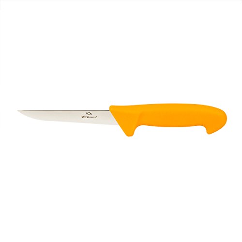 UltraSource - 449426 Boning Knife, 6" Straight/Stiff Blade, Polypropylene Handle