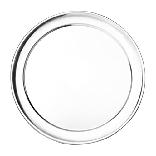 SEWACC Household Pizza Shaped Baking Tray Reusable Wear Resistant Pizza Plate Durable High Class Aluminum Baking Accessory for Oven Use