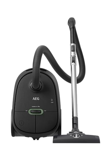 AEG CLEAN 6000 AB61C1OKO ÖKO Staubsauger / hohe Saugleistung / Zusatzdüsen / XL-Räder / Edelstahl-Teleskoprohr / 65% Recyclingmaterial / 12 m Kabel / 750 Watt / Zubehör / grau