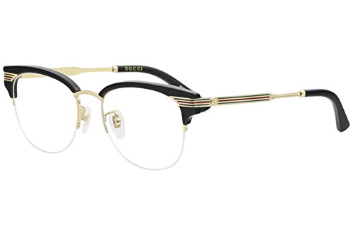 Gucci 0201O 001 Black Plastic Eyeglasses 50mm