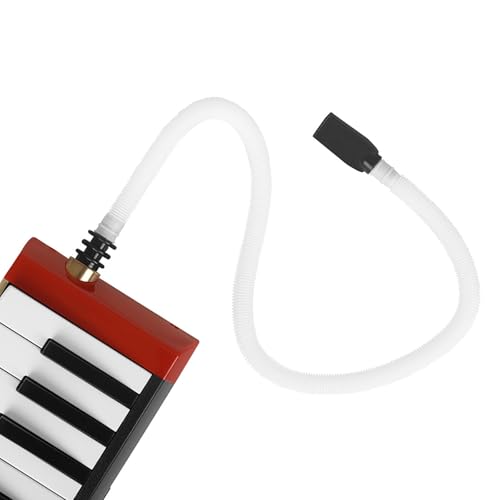 Melodica Mouthpieces Tube 2 Sets, 32/37 Key 59.5cm / 23.4in Long Flexible Plastic Melodica Pianica Tube, Melodica Hose Mouthpiece Replacement Parts, Melodica Tube Musical Instrument Accessories