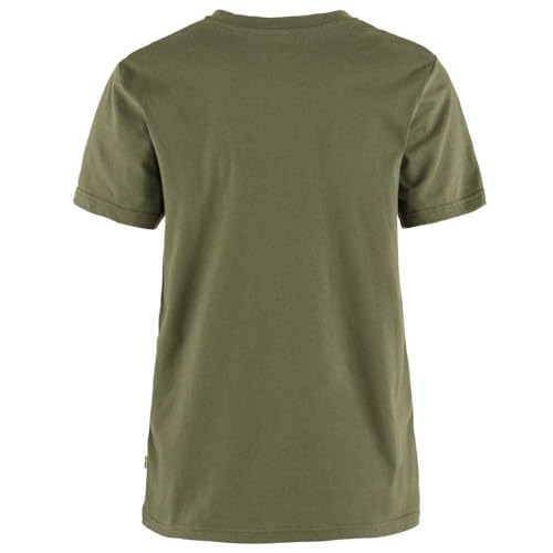 Fjällräven Damen Logo T-Shirt, Green, M