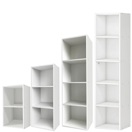Bibliothèque 3 cubes bois pour ranger les pièces sans percer de mur