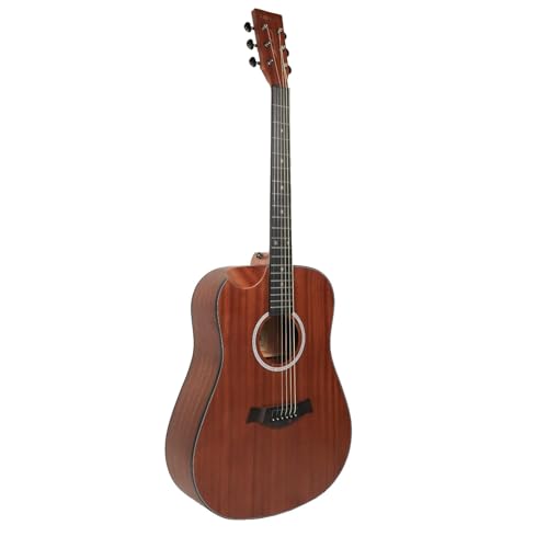 Image of Kadence SH03L-C Slowhand 41 inch Electro Acoustic Guitar | Left Handed | Built-in Pickup + 2 Band EQ | Comes with Bag, Capo, Strings, Cable, Picks | Includes Learning Course | Brown