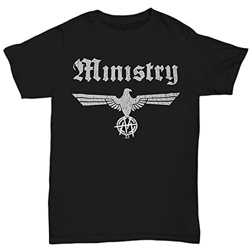 KAZHILAN Ministry Band T-Shirt Mens Tees T-Shirt Black XXL