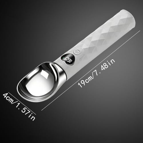 Cuchara medidora con pantalla LED portátil para control de porciones de comida 6