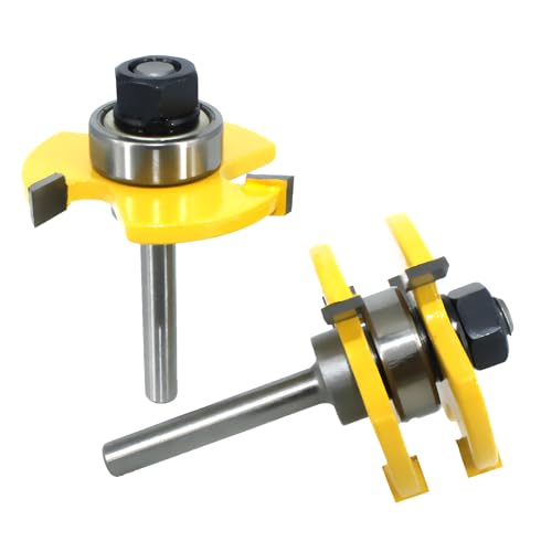 Amazon.co.jp: Morisho トリマー ビット セット t型 ほぞ カッター 溝