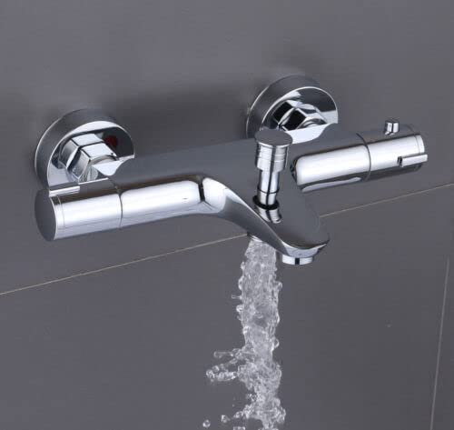 Bateria wannowa termostat 38℃ bateria wannowa termostat do prysznica łazienka chrom bateria prysznicowa termostat