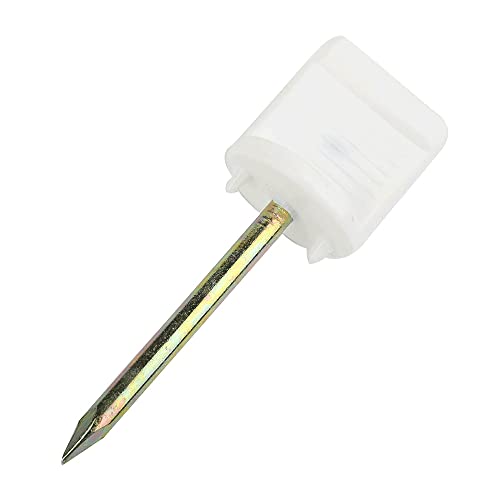 SHARROW 20 Stück Bogenschießen Scheibennägel Zielscheiben, Professionelle Jagd Zielscheibennägel aus Metall für Stroh- und Schaumtargets (Weiß)