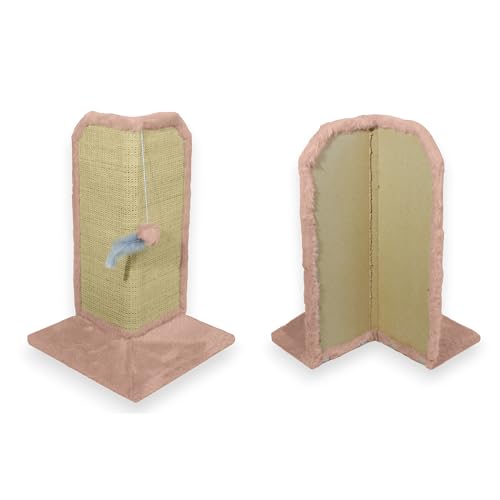 Kit com 4 Arranhador Protetor para Canto de Sofá e Cama Base Externa Rosa