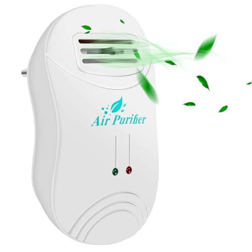 Asyduey Purificador de Aire Ionizador para el Generador de Iones Negativos de Aire Eliminar Formaldehído Humo Purificación de Polvo Hogar Desodorante de Habitación Enchufe EU