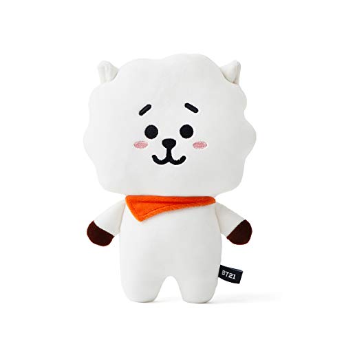 BT21 RJ Character Cute Mini Plush Stuffed Animal Toy Pillow Room Décor, White