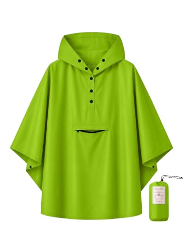 Image of SaphiRose Lightweight Kids Rain Poncho Jacket Waterproof Outwear Rain Coat