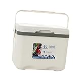 QSTDGVPW Kühlbox Eistruhe Kleine Isolierbox für Strandgrillen Outdoor Stall, Weiß