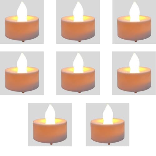 8,12,16,20 Pack Battery Tea Lights LED – Realistic Flickering Flameless Candles | Warm Yellow Glow | Safe Indoor Décor for Holidays, Weddings, Christmas & Seasonal Celebrations (8)-image-11
