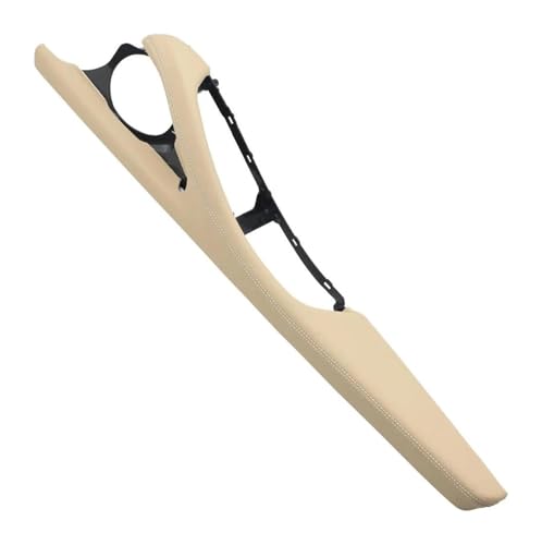 ドアノブカバー 用 5シリーズ F10 F11 F18 520 523 525 528 530 535 レザーアウターフレームサポート 左右ウィンドウスイッチパネル(Beige,Right)