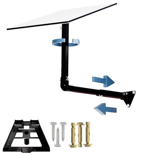 PFNRTH Starlink Gen 3 Mount for Long Eaves,Adjustable Length(Up to 26 Inches),Heavy-Duty Aluminum Starlink Wall Mounting Kit,Compatible with V3 Starlink Standard Dish