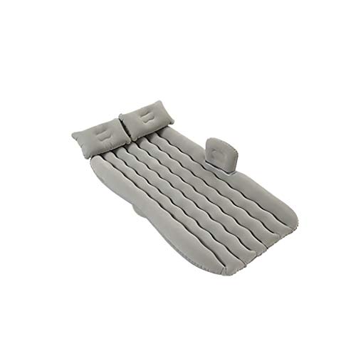Preisvergleich Produktbild Auto SUV Luftmatratze Travel aufblasbares Bett Luftmatratze Camping Auto Verlängerte Matratze aufblasbares Auto Kissen Universal Auto Reisen Air Bett + 2 aufblasbare Kissen Und Luftpumpe (Grau)