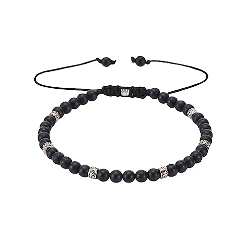 Cadeaux pour hommes en vraies pierres : bracelet extensibles pour couple en duo