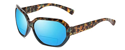 Calabria 644SB Women’s Oversized Hexagonal BiFocal Polarized Reading Sunglasses Readers UV Protection w/Hard Case